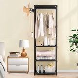 NNEAGS 45x35cm Hanging Clothes Rack Storage w/ 3 Layer Organizer Home Decor