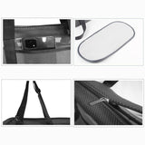 NNEAGS 2X Black Pet Carrier Bag Breathable Net Mesh Tote Pouch Dog Cat Travel Essentials