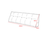 NNEAGS 150cm Silver Triangular Wedge Bed Pillow Headboard Backrest Bedside Tatami Cushion Home Decor