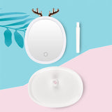 NNEAGS 2X White Antler LED Light Makeup Mirror Tabletop Vanity Home Decor