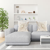 NNEAGS 45cm Pillow Sunflower Cover 100% Cotton Covers Linen Case Cushion Throw Pillow