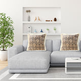 NNEAGS 45cm Wabi-sabi Floral Cover & Vintage Dark Floral Tassel Square Throw  Pillow