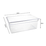 NNEAGS 200mm Clear Gastronorm GN Pan 1/1 Food Tray Storage Bundle of 2