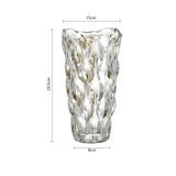 NNEAGS 29cm Glass Clear Vase Crystal VASE Thick Modern Home Decor