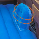 NNEAGS Blue Stripe Inflatable Car Mattress Portable Camping Rest Air Bed Travel Compact Sleeping Kit Essentials