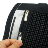 NNEAGS 2X Black Pet Carrier Backpack Breathable Mesh Portable Safety Travel Essentials Outdoor Bag