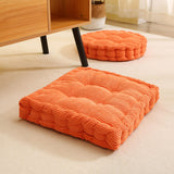NNEAGS 2X Orange Round Cushion Soft Leaning Plush Backrest Throw Seat Pillow Home Office Decor