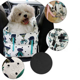 NNEAGS Car Central Control Nest Pet Safety Travel Bed Dog Kennel Portable Washable Pet Bag White