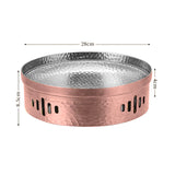 NNEAGS 26cm Rose Pink Hammered Dry Pot An Elegant Rose Pink Finish Kitchen Essential
