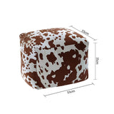 NNEAGS 55x35cm Squared Soft Pouffe Seat Cushion Elegant Home Accent D?cor Stylish Footstool