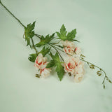NNEAGS 8 Bunch Artificial Silk Hibiscus 3 Heads Flower Fake Bridal Bouquet Table Decor Pink