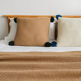 NNEAGS 2X Coffee Tassel Fringe Knitting Blanket Warm Cozy Woven Cover Couch Bed Sofa Home Decor