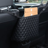 NNEAGS 4X Black Leather Car Storage Portable Hanging Organizer Backseat Multi-Purpose Interior Accessories Bag