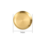 NNEAGS 14cm Premium Gold Grilling Plate - Durable, Heat-Resistant, Perfect for BBQs and Outdoor Cooking Kitchen Essential