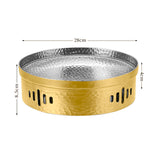 NNEAGS 28cm Dry Pot with Hammered Texture, Natural Gold Color Kitchen Essential