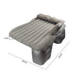 NNEAGS Grey Stripe Inflatable Car Mattress Portable Camping Rest Air Bed Travel Compact Sleeping Kit Essentials