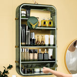 NNEAGS 2X Green Multi Tier Cosmetic Storage Rack Bathroom Vanity Tray Display Stand Organiser