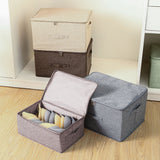 NNEAGS Coffee Small Portable Double Zipper Storage Box Moisture Proof Clothes Basket Foldable Home Organiser