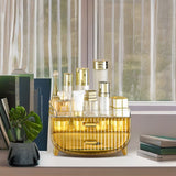 NNEAGS 2X 3 Tier Golden Yellow Multifunctional Countertop Cosmetic Storage Makeup Skincare Holder Jewelry Cabinet Bathroom Desk Drawer Vanity Organiser