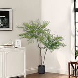 NNEAGS 120cm Nandina Heavenly Bamboo Tree Artificial Plant Home Accent Decor