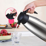 NNEAGS 2X 2.0L Silver Color 3-Layer Stainless Steel Vacuum Durable Thermal Flask
