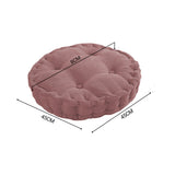 NNEAGS 2X Coffee Round Cushion Soft Leaning Plush Backrest Throw Seat Pillow Home Office Decor