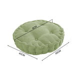 NNEAGS 2X Green Round Cushion Soft Leaning Plush Backrest Throw Seat Pillow Home Office Decor