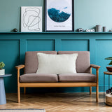 NNEAGS 35cm Lumbar Pillow Embroidered Decorative Linen Cover Stitch Story Throw Pillow