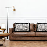 NNEAGS 35cm Elegant Decorative Luxury Victorian Rose French Embroidery Throw Pillow