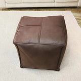 NNEAGS 2X 40cm Premium Leather Pillow with Soft EPP Particle Insert for Ultimate Comfort Home Decor