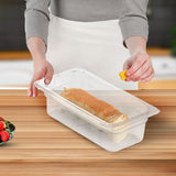 NNEAGS 100mm Clear Gastronorm GN Pan 1/3 Food Tray Storage Bundle of 2