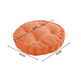 NNEAGS 2X Orange Round Cushion Soft Leaning Plush Backrest Throw Seat Pillow Home Office Decor