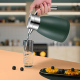 NNEAGS 1.2L Stainless Steel Kettle Insulated Vacuum Flask Water Coffee Jug Thermal Green