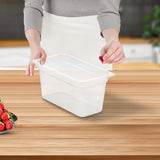 NNEAGS 150mm Clear Gastronorm GN Pan 1/3 Food Tray Storage Bundle of 6