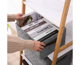 NNEAGS 2X Extra Large Grey Non-Woven Diamond Quilt Grid Fabric Storage/Organizer Box
