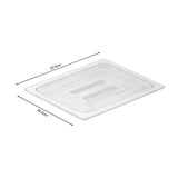 NNEAGS Clear Gastronorm 1/2 GN Lid Food Tray Top Cover Bundle of 6
