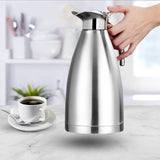NNEAGS 2X 2.0L Silver Color 3-Layer Inner Stainless Steel, Vacuum Insulated and Outer Stainless Steel Thermal Flask