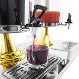 NNEAGS 2X Single 8L Stainless Steel Dispenser Beverage Juicer Transparent Commercial Drink Container Jug