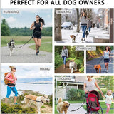 NNEAGS Orange Adjustable Hands-Free Pet Leash Bag Dog Lead Walking Running Jogging Pet Essentials