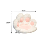 NNEAGS White Paw Shape Cushion Warm Lazy Sofa Decorative Pillow Backseat Plush Mat Home Decor