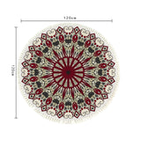 NNEAGS 120cm Mandala Modern Ethnic Tassel Print Anti-slip Doormat, Home Decor