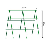 NNEAGS 150X90cm Plant Frame Tube Trellis Vegetable Flower Herbs Outdoor Vine Support Adjustable Garden Rack