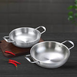 NNEAGS 22cm Premium Silver Seafood Dry Pot Stockpot Versatile and Durable Kitchen Essential