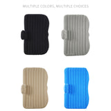 NNEAGS Grey Stripe Inflatable Car Mattress Portable Camping Rest Air Bed Travel Compact Sleeping Kit Essentials