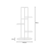 NNEAGS 2X 5 Tier 6 Pots White Metal Plant Rack Flowerpot Storage Display Stand Holder Home Garden Decor
