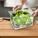 NNEAGS 200mm Clear Gastronorm GN Pan 1/2 Food Tray Storage Bundle of 6