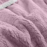 NNEAGS 2X Throw Blanket Warm Cozy Double Sided Thick Flannel Coverlet Fleece Bed Sofa Comforter Purple