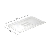 NNEAGS Clear Gastronorm 1/1 GN Lid Food Tray Top Cover