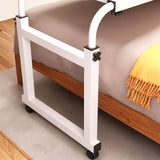 NNEAGS 120x45cm Wood Cross Bed Movable Desk Table w/ Adjustable Length & Height