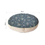 NNEAGS 2X 45cm Blue Premium Polyester Cotton Cushion with EPP Particle Insert for Enhanced Comfort
